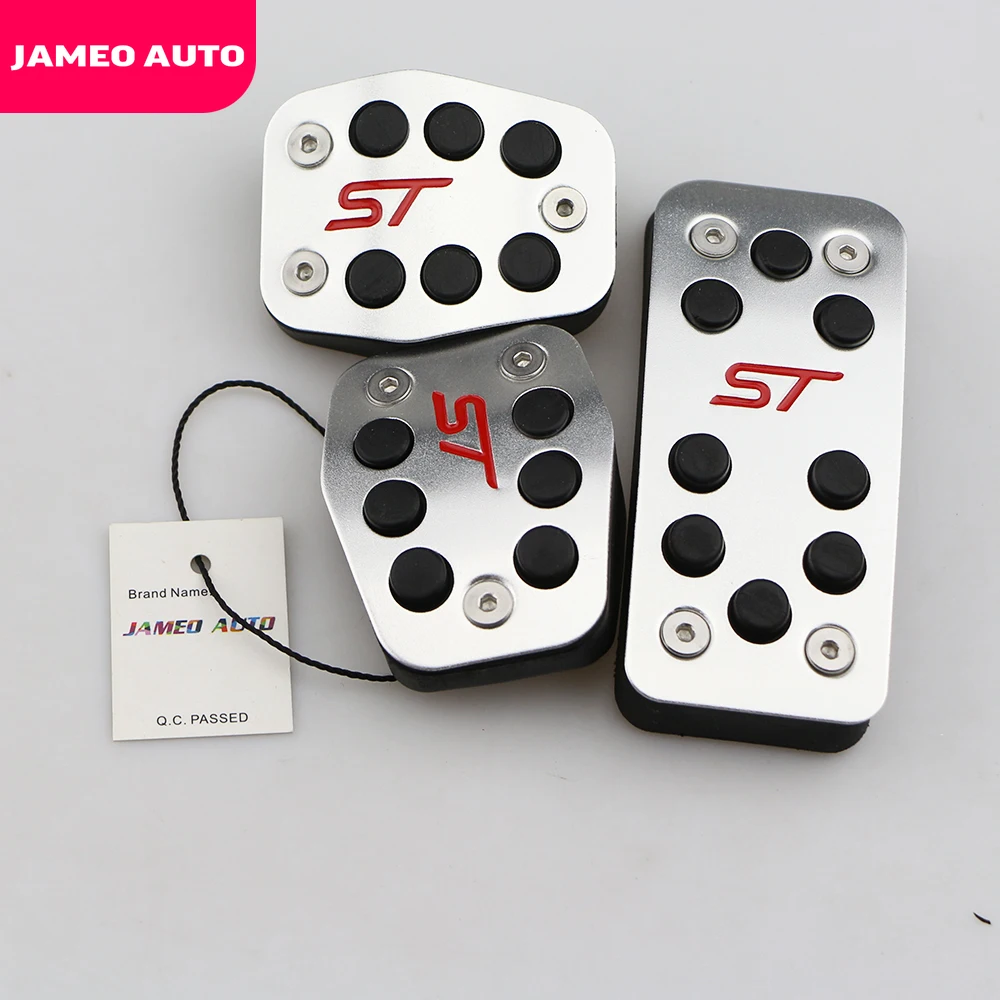 Jameo из нержавеющей стали автомобильные покрытия для педалей Ford Focus 2 3 4 MK2 MK3 MK4 Kuga