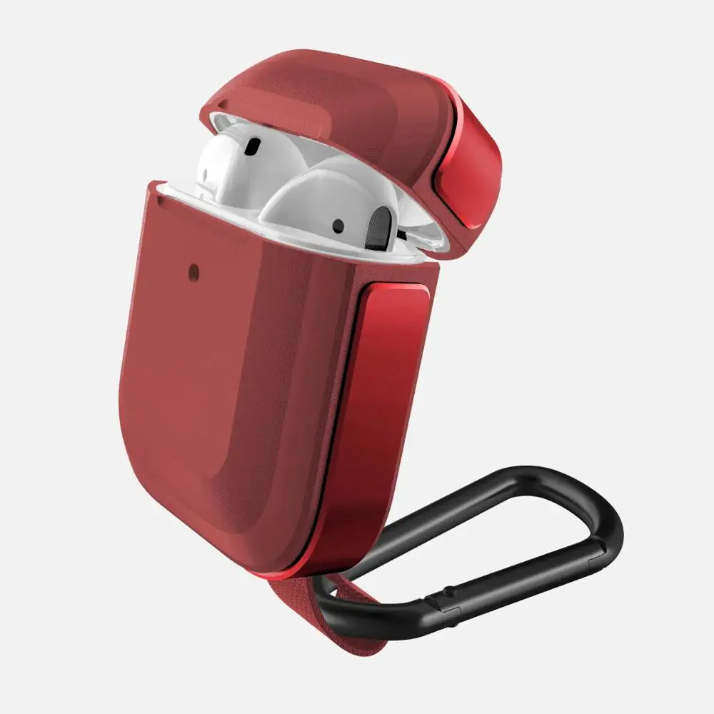 Red X-Doria Defense Trek чехол для AirPods 1& 2 настоящий обработанный алюминиевый Поликарбонат защитный чехол для Apple AirPods 1& 2 Coque - Цвет: Red