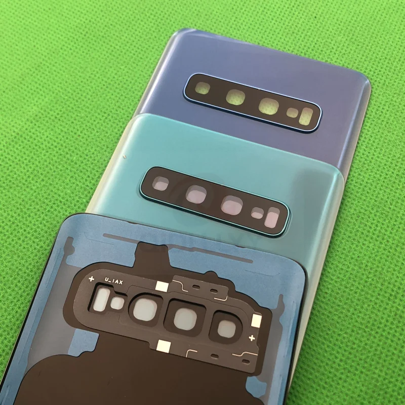 Замена заднего стекла для samsung Galaxy S10 G973F S10+ G975F S10E G970 крышка батареи задняя дверь Корпус чехол водонепроницаемый стикер