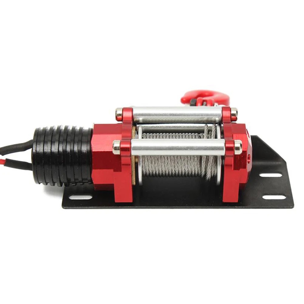 

Wired Useful Electric Durable Red Automatic Simulated Toys Parts Outdoors RC Crawler Kids Mini Winch Accessories Car