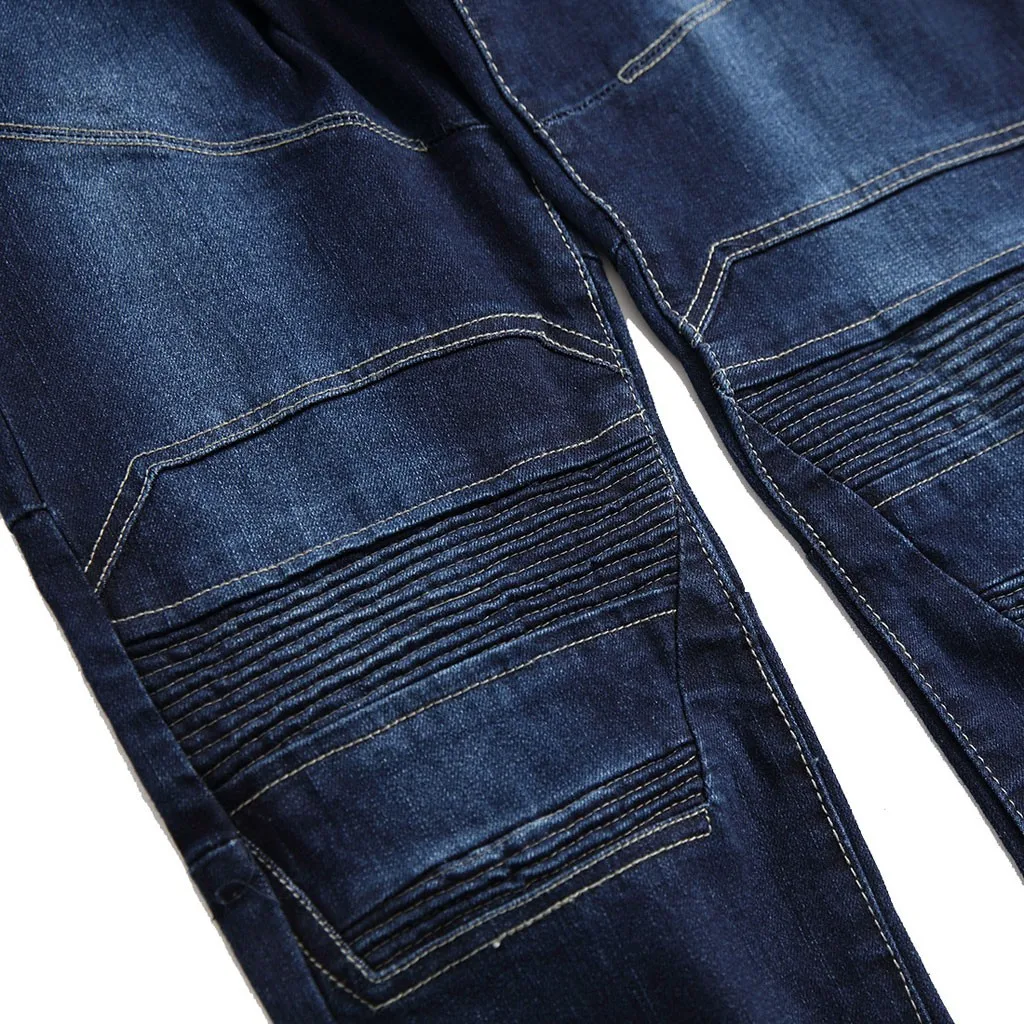 Джинсы мужские 2019 Новая мода корейский стиль высокая уличная приталенная