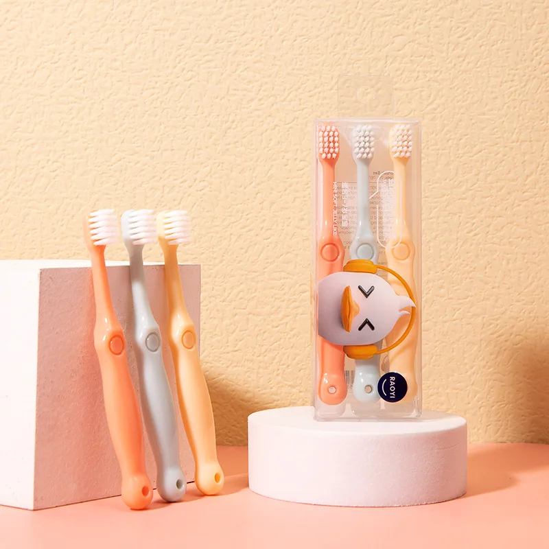

3Pcs/set Candy Color Cute Baby Infant Soft Toothbrush Children Toothbrush Baby Tooth Care
