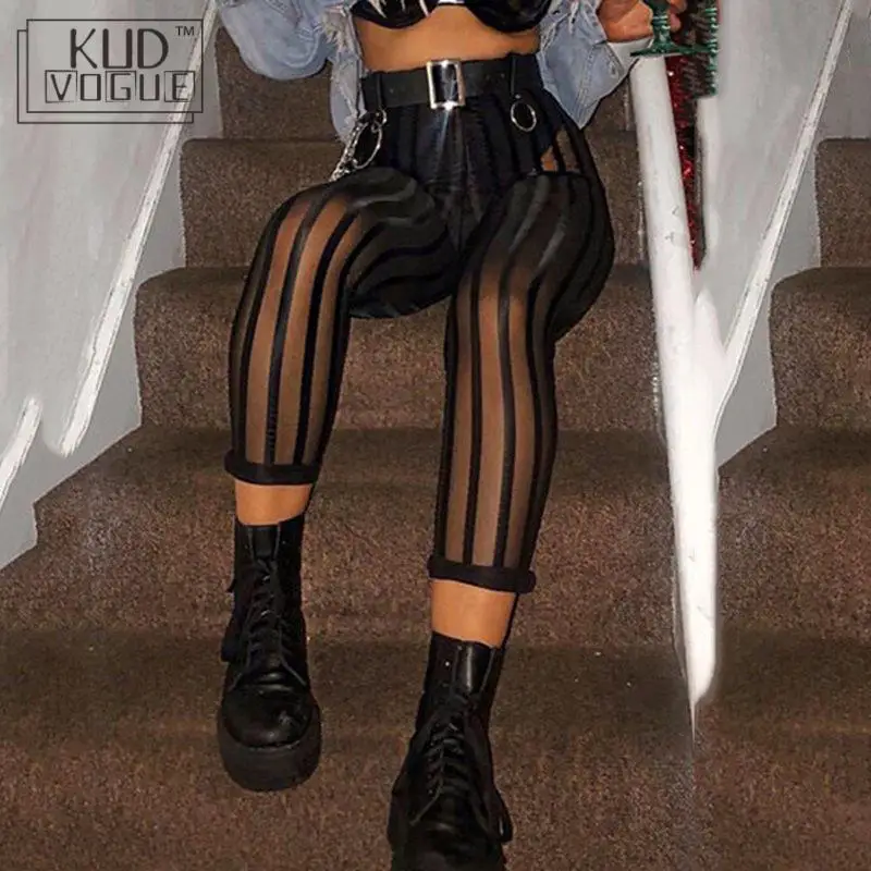 Летние сексуальные Клубные панковские готические черные женские Леггинсы пуш ап