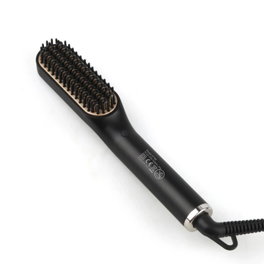 Прямая расческа для волос бороды антиожоговая прямая мужская и женская