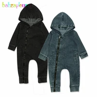 2020 spring autumn baby costume fashion denim long sleeves zipper rompers newborn jumpsuit boys clothes one piece outfit bc1390