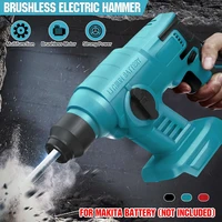 10000bpm rechargeable brushless cordless rotary hammer drill impact electric hammer impact drill for 1821v makitas battery