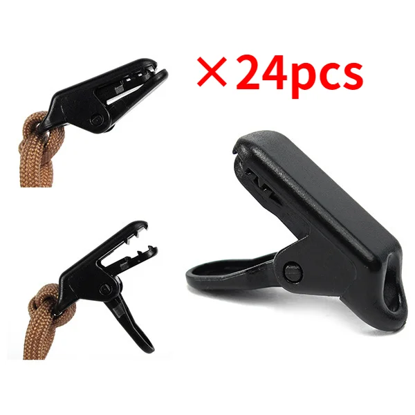 

24 шт./лот уличный комплект палатка походный брезентовый зажим ловушка захват Захват лагеря захват якорь навес зажим фургон защелка брезентовый инструмент