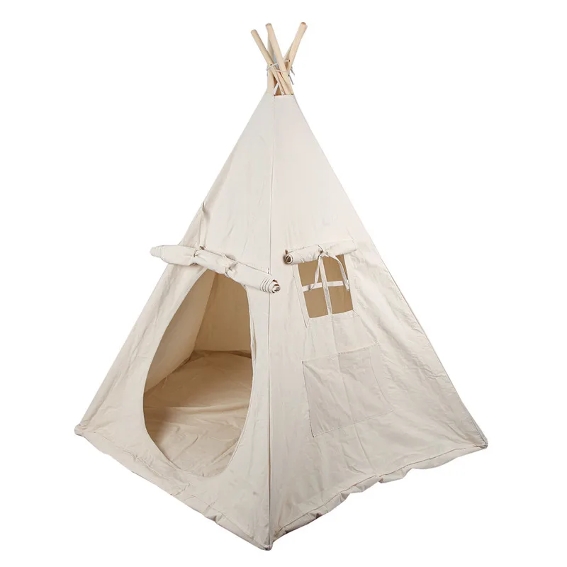 Портативные Детские палатки Tipi игровой домик для девочек детский хлопковый