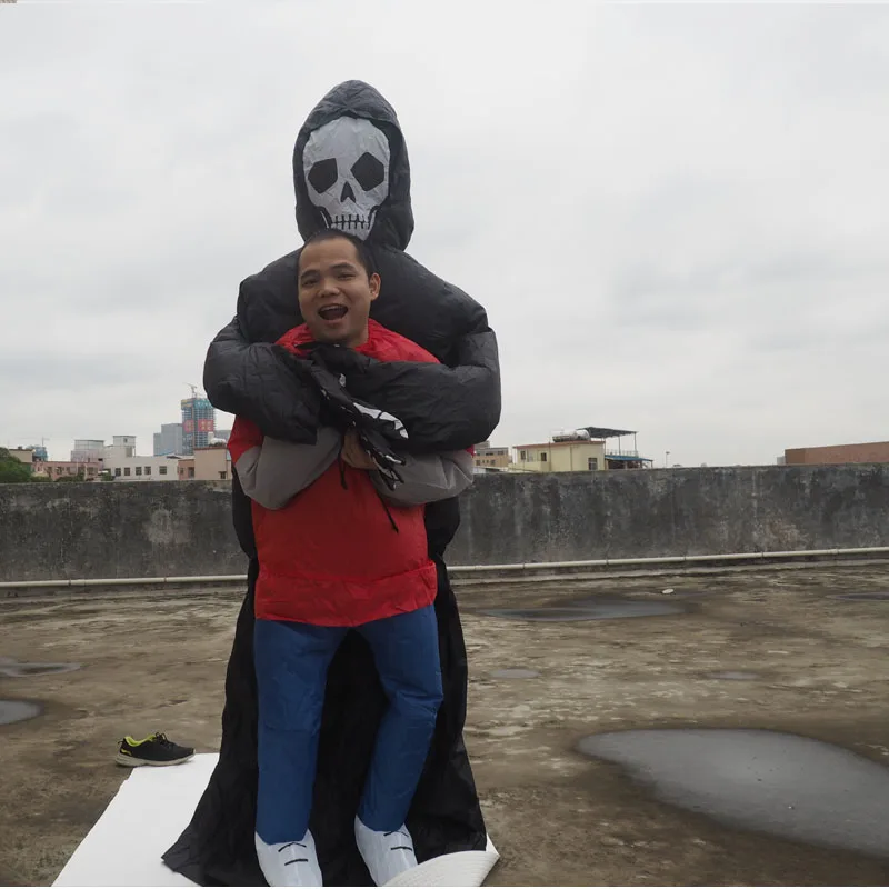 Карнавальный костюм для взрослых Надувной Костюм Скелета детские игровые трюки