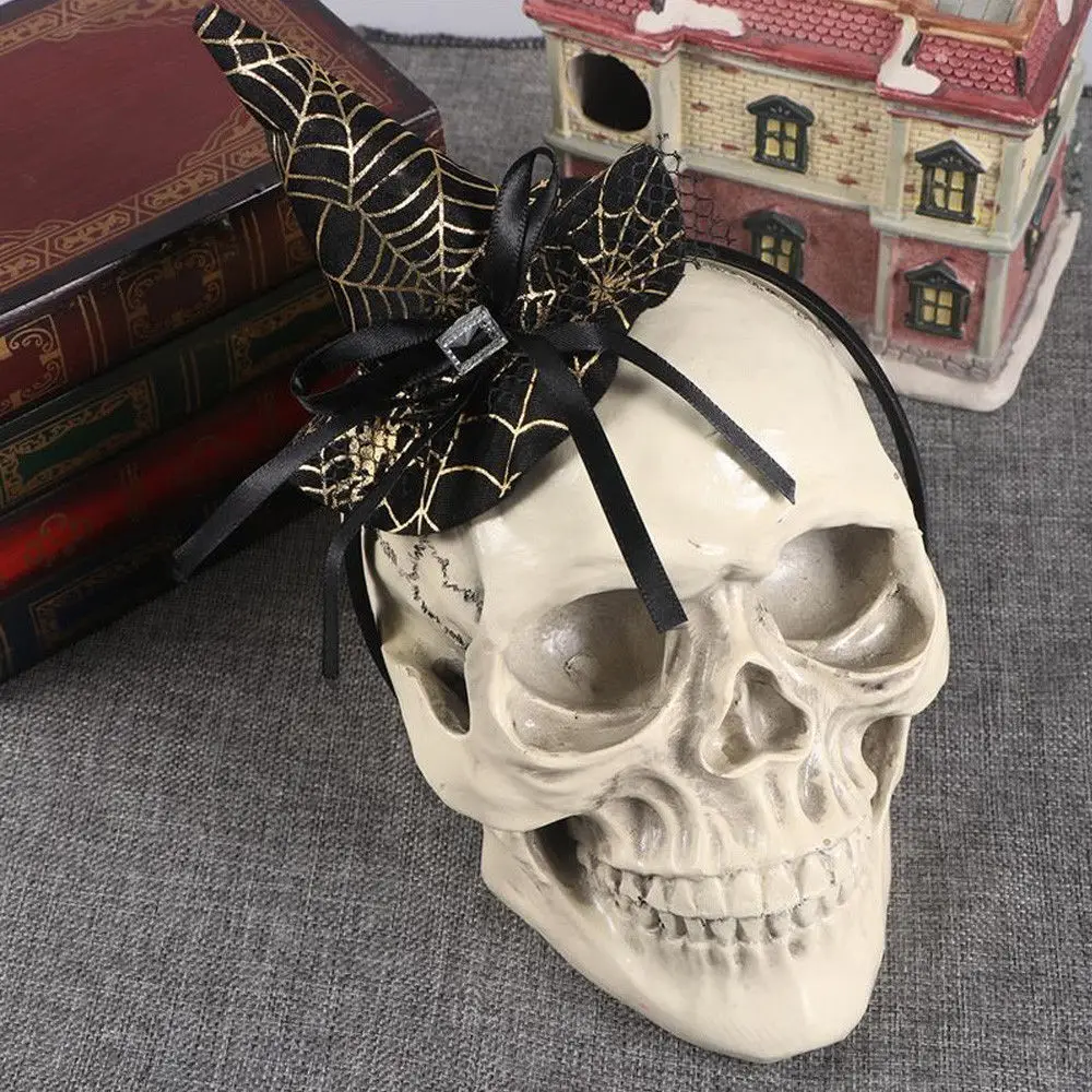New Festival Ball Show Head Buckle Witch Hat Bow Lace Headband Drop Ship Halloween Tip Decoration Ghost | Дом и сад