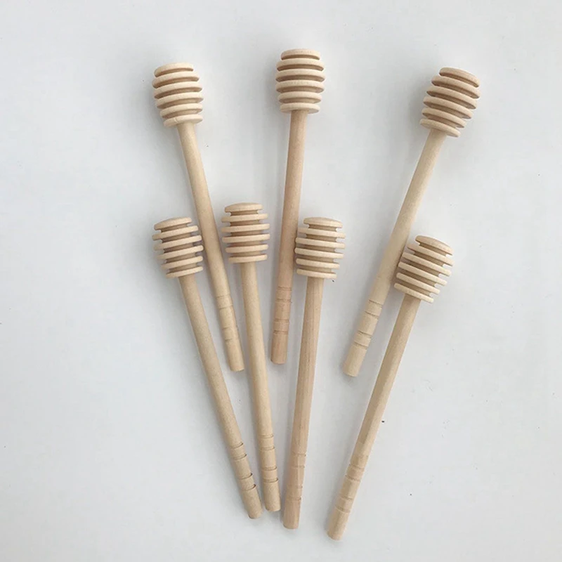 Деревянная ложка для меда с 4 шт Чистый Бамбук твердый Тернер шпатель шлицевая и |