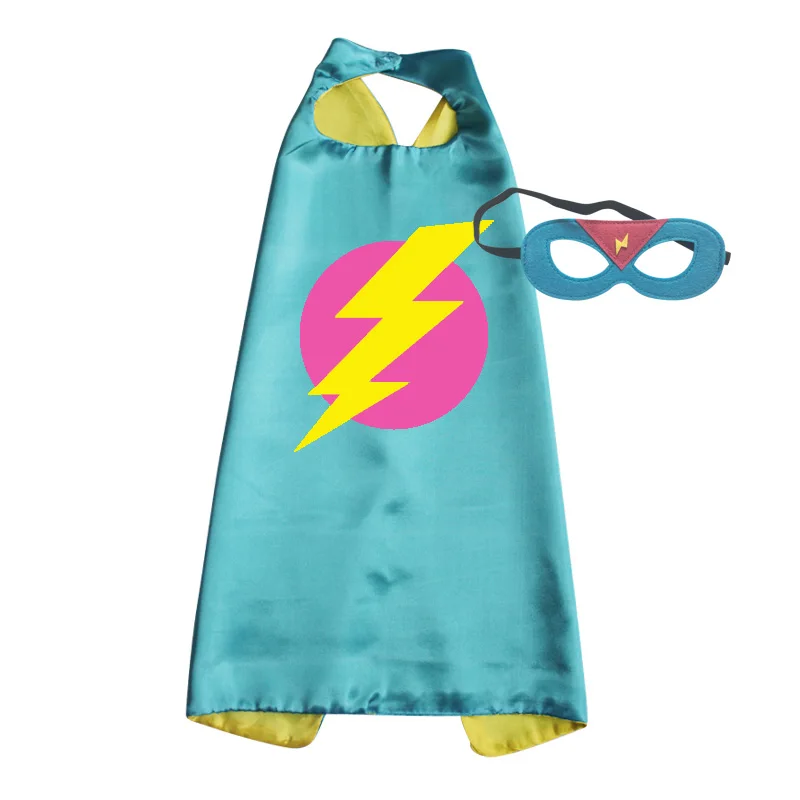 Осветляющая накидка супергероя болт костюмы флэш-накидка с маской косплей