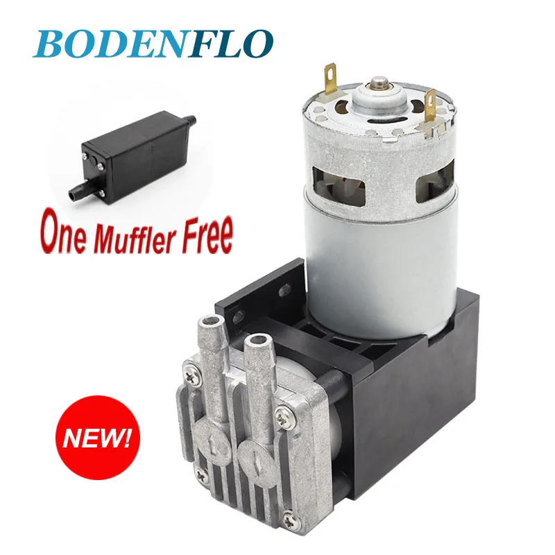 

New BD-07V DC12V/24V Mini Small Oilless Vacuum Pump -85KPa Aluminum Pump Head Brush Motor With Pistion Structure High Quality