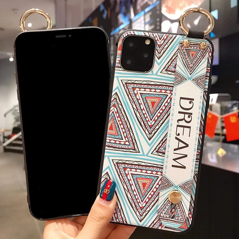 

Wrist Strap Soft TPU Phone Case For Samsung Galaxy S8 S9 S10 Plus Note 8 9 10 10+ 5G A10 A20 A30 A40 A50 A60 A70 M20 Cover Coque