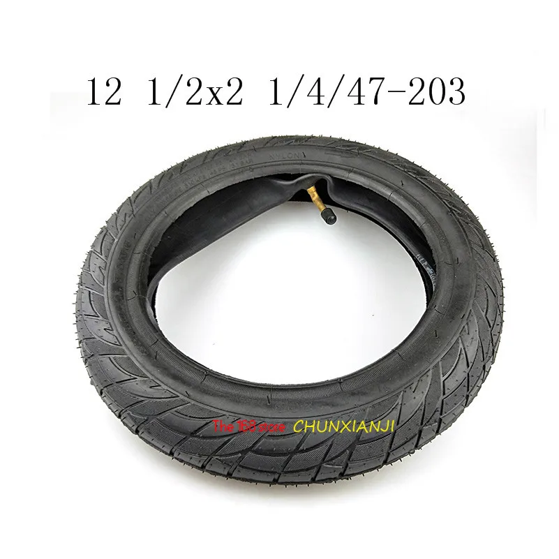12 дюймов шины 12 1/2x2 1/4 47-203 шины и внутренняя труба подходит для электрического велосипеда, кенгуру для ребенка, складной электрический велосипед