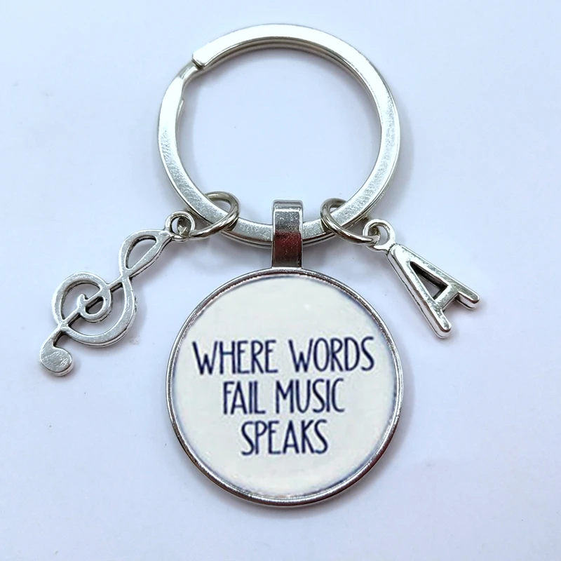 Музыкальный брелок музыкальный любовник монограмма буквы чулок музыкальные