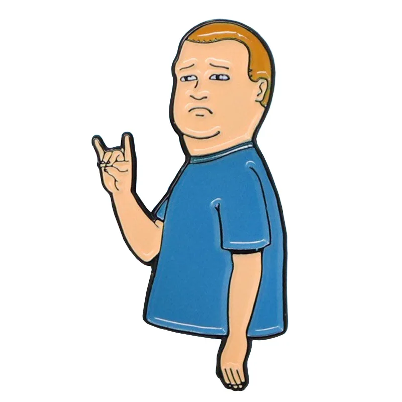 Бобби Хилл рога эмалевые булавки дух животных Рок на значке | Украшения и