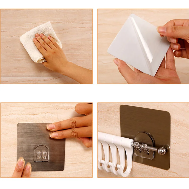 6 крючков регулируемая стойка для хранения настенная вешалка крючок кладовки