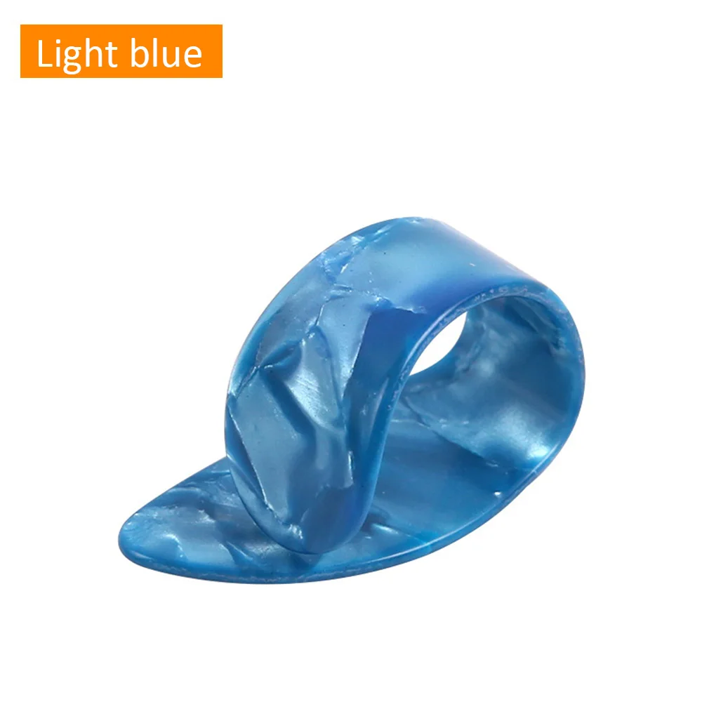 Light Blue 7 шт. палец для большого пальца гитары медиатор целлулоида медиатор для большого пальца для акустической электрической гитары ra Толщина 1,2 мм - Цвет: Light Blue