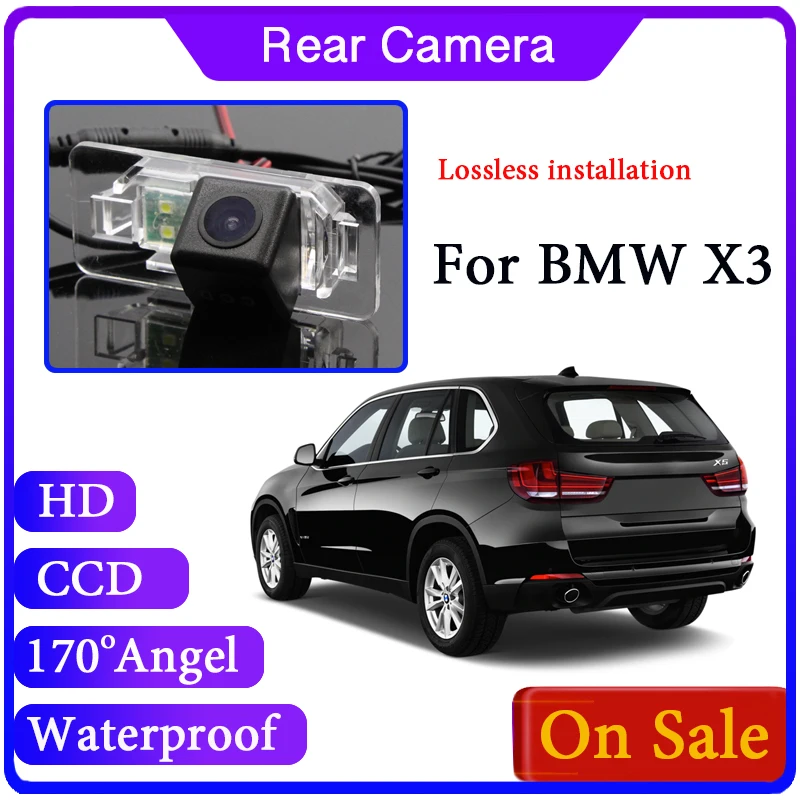 Задняя парковочная камера ночного видения для BMW X3 E83 F25 2003 ~ 2017 специализированная