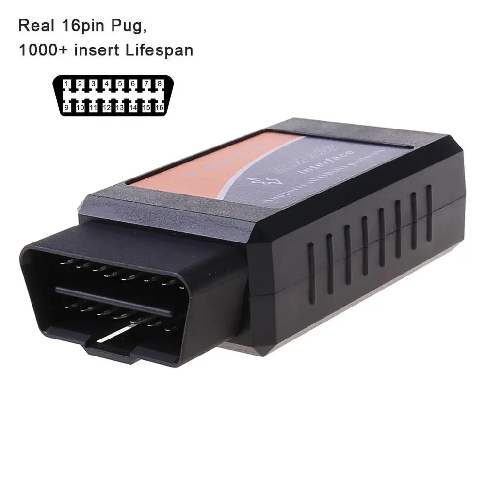 ELM327 V1.5 Bluetooth Поддержка Android 16pin Obd2 автомобильный сканер диагностический