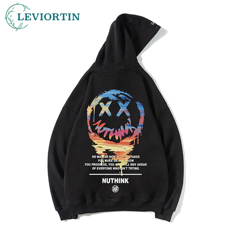 

Мужская хлопковая толстовка с капюшоном, в стиле хип-хоп