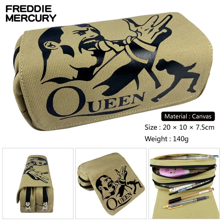 

Anime Queen Double Layer Large Capacity Pencil Case Oxford Canvas Pencil Box School Office Pen Bag