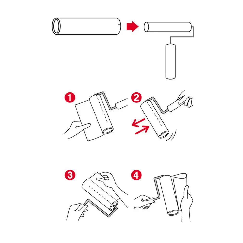 Бумажный рулон одежды для удаления волос липкий ролик бумажная одежда пыли