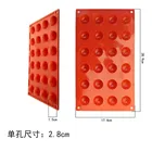 Силиконовый 24 отверстий полукруг шоколадный торт декоративные формы для выпечки Форма для десерта Температура стойкие плесени