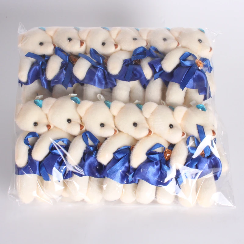 36 шт./лот 15 видов цветов мини-плюшевые куклы рождественский подарок медведь