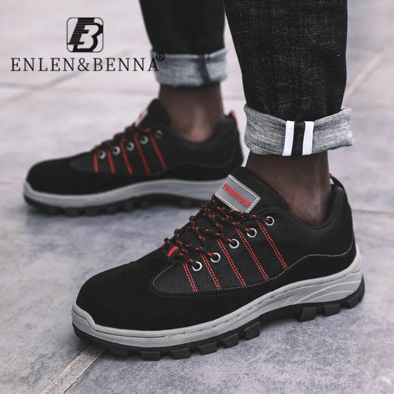 

Free Shipping Men Work Shoes Steel Toe Anti Smashing Safety Shoes Construction Puncture Proof Outdoor Men Sneakers Mesh Non Slip