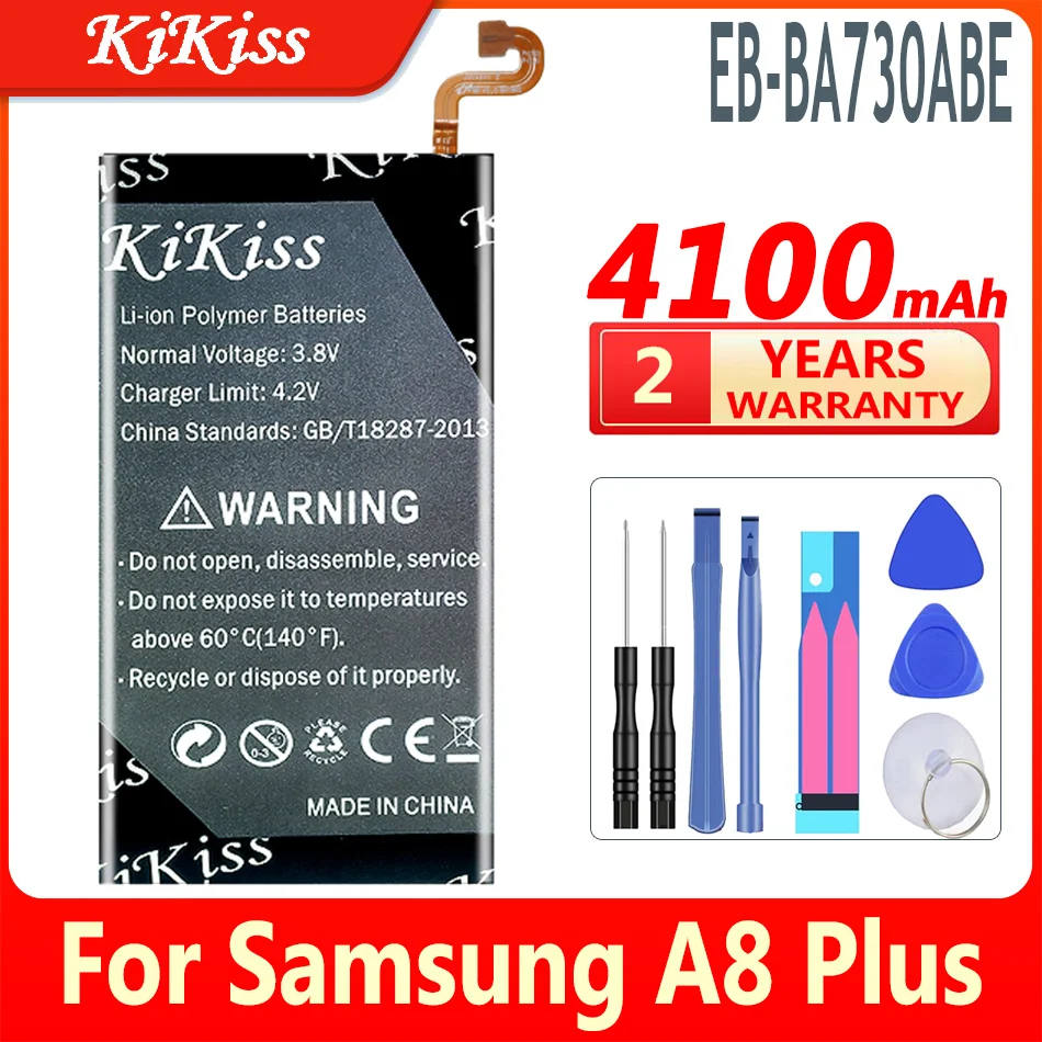 KiKiss EB-BA730ABE 4100 мА/ч батарея для Samsung Galaxy A8 плюс + (2018) SM-A730 A730 SM-A730F A730F A730DS A730X