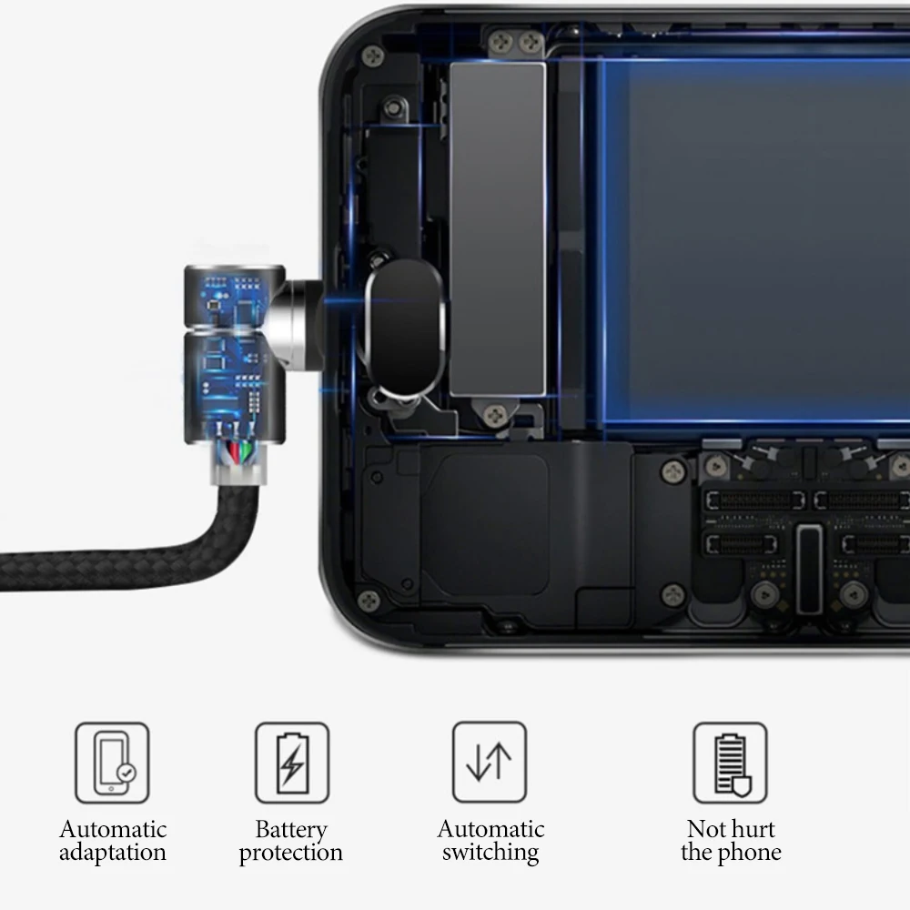 Магнитный кабель Micro USB Gertong 1M2A для Xiaomi Redmi Type C штекер Android Huawei алюминиевые Угловые