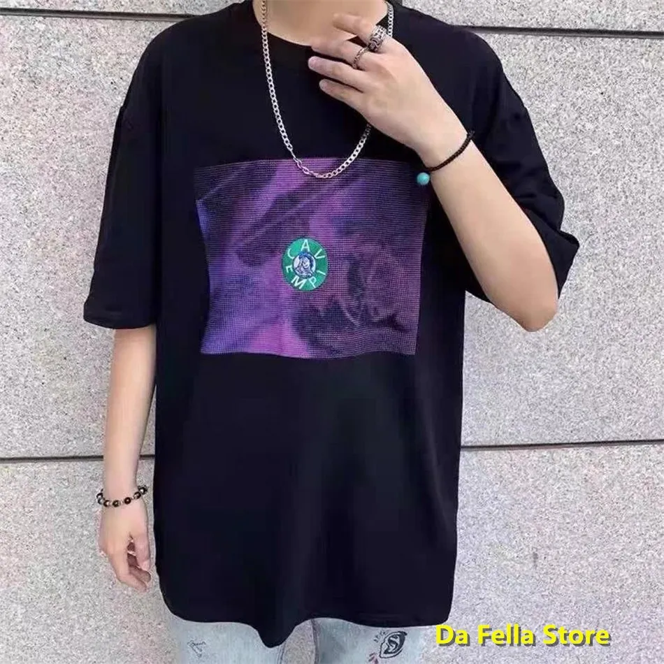 

CAVEMPT T-shirt 2020SS Men Women Embroidery badge Logo Cavempt T-shirts 1:1 High Quality Streetwear C.E Tops Heterochromatic Tee