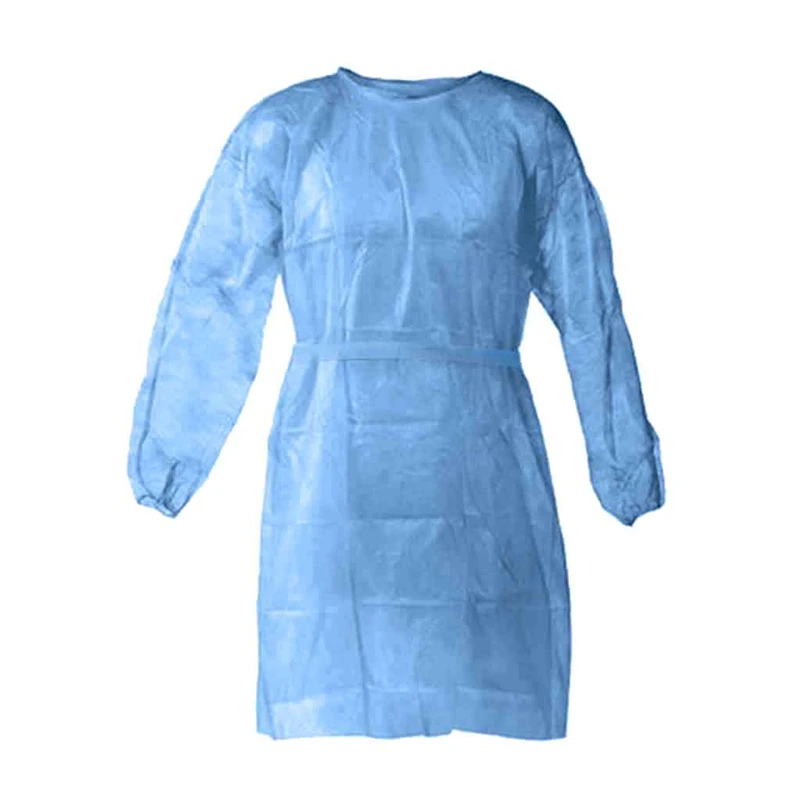 

10pcs Disposable Protective Isolation Clothing Anti-Spitting And Anti-Oil Stain Nurse Gown Dust-proof Coveralls Antistatic A80