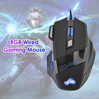 laptop computer ergonomic mice silent wired gaming mouse 7 button backlit 5500 dpi adjustable optical pc gamer mice