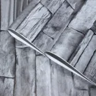 25 # настенные Наклейки 3D сделай сам, водонепроницаемая самоклеящаяся бумага из искусственного кирпича и камня, серая виниловая самоклеящаяся бумага