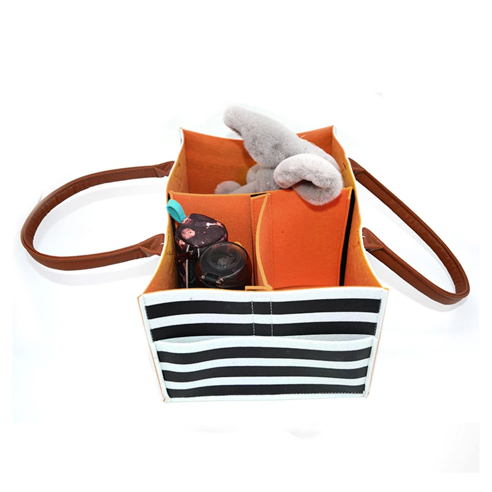 

Portable Detachable Nursery Diaper Caddy Organizer Foldable For Car Baby Products Travel Storage Bag Large Capacity Felt Gift