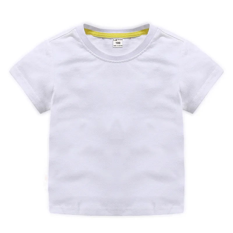 Детская Хлопковая футболка с коротким рукавом на возраст 1 12 лет|Тройники| |