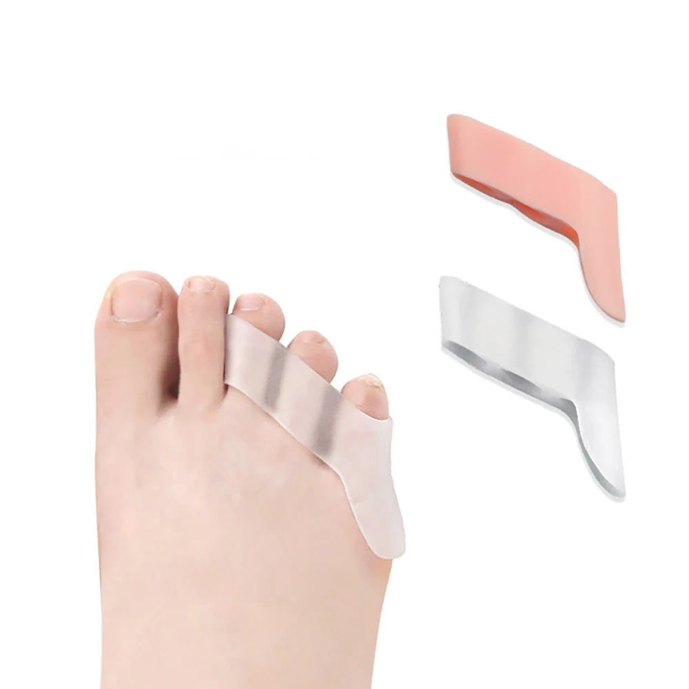 

1 Pair Silicone Three Holes Little Toe Separator Bunion Straightener Toe Corrector Protector Pain Relief Massage Foot Care Tool
