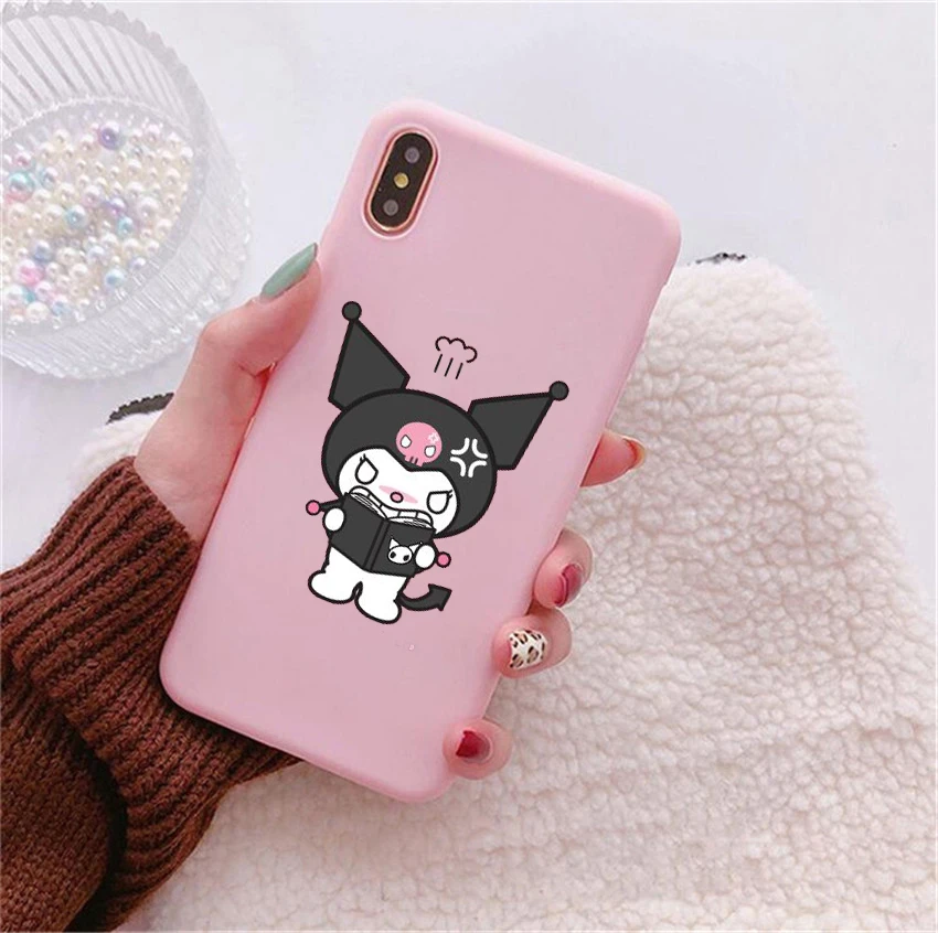 Koomi милый розовый Мягкий Силиконовый ТПУ чехол для телефона iPhone 6S 7 8 Plus X XR XS Max 11 11Pro 11Pro Max - Цвет: TPU