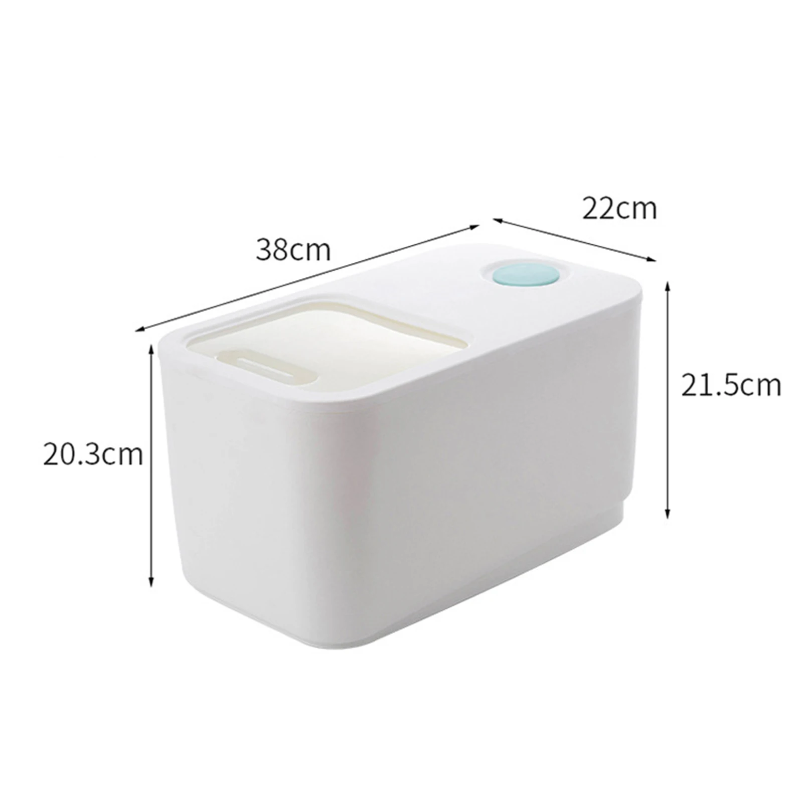 

10kg Moisture-proof Rice Storage Box Holder Flour Grain Tank Bucket Non-toxic Durable Good Sealability Leak-proof Rice Box