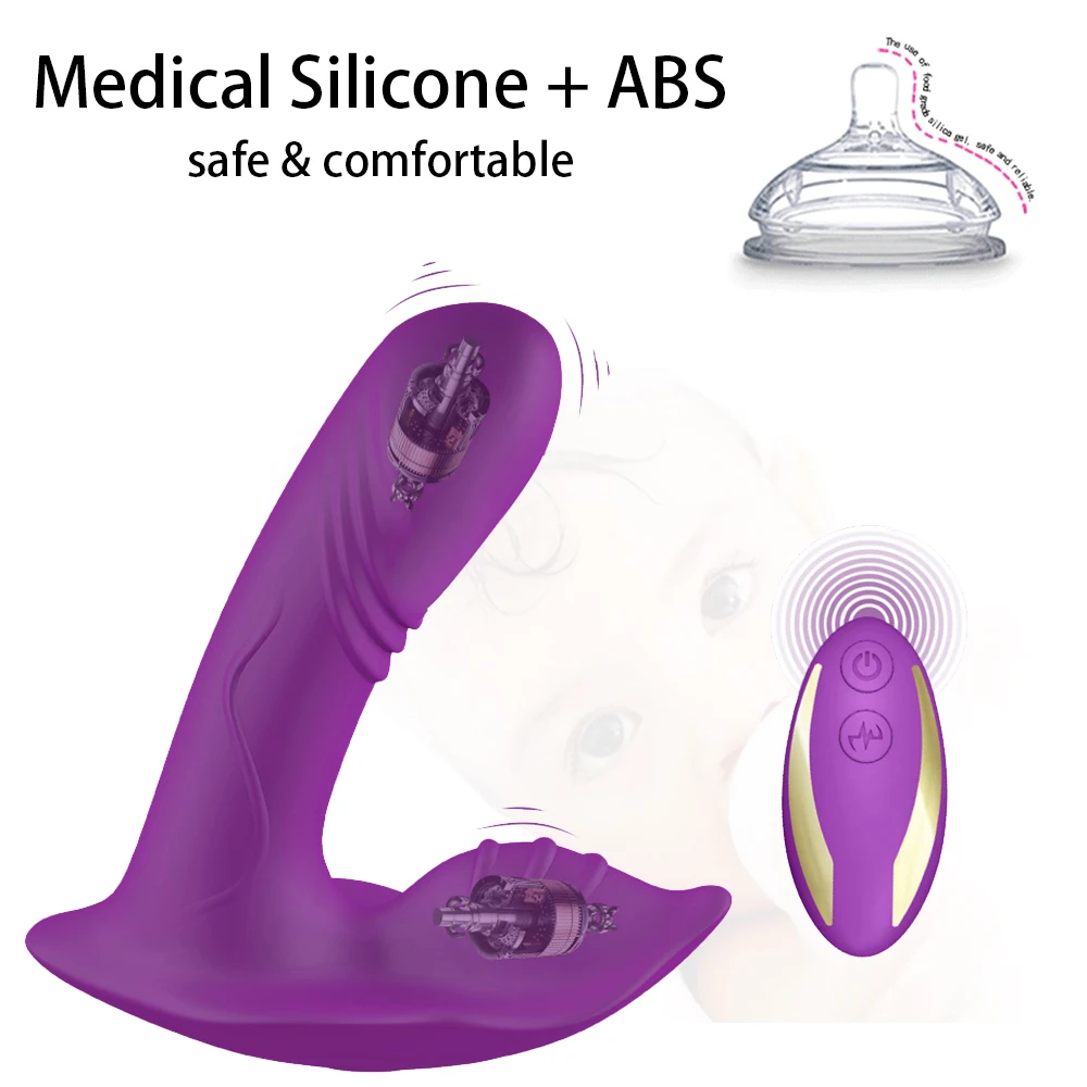 Двойной мотор беспроводной дистанционный фаллоимитатор вибратор Портативный