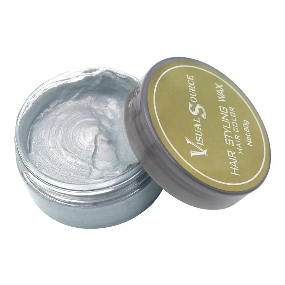 

5 Colors Hair Wax DIY Grandma Grey One-Time Hair Color Wax Mud Disposable Temporary Hair Dye Cream Hair Coloring Styling Tools