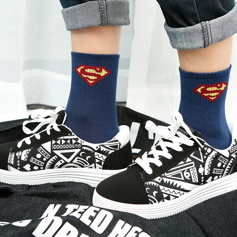 Аниме косплей супергерой мультфильм повседневные носки смешные унисекс