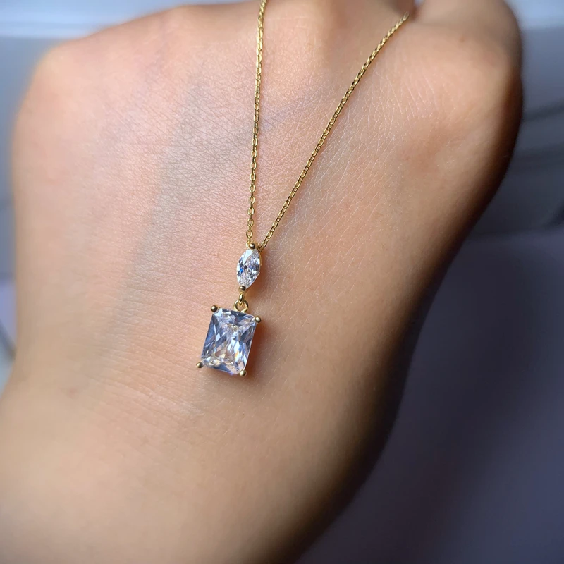 PHOEBEJEWEL подлинное серебро 925 пробы ожерелье кулон с кристаллом натуральный камень