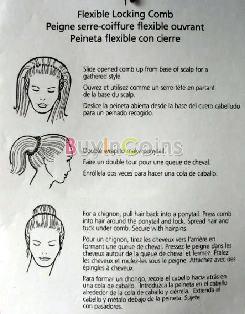 5 шт./лот пластиковая цельнокруглая эластичная Гибкая расческа зубцы повязка на голову заколка для мытья