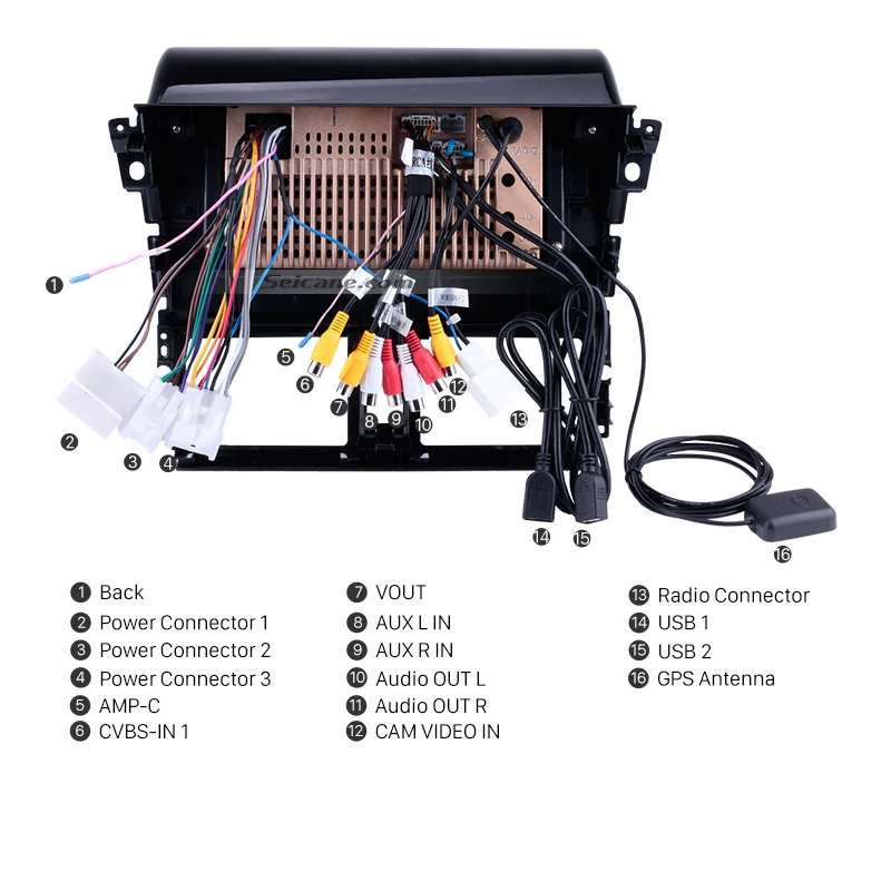 Seicane Android 9 0 10 1 дюймов 2Din автомобильный Радио Стерео GPS Автомобильный