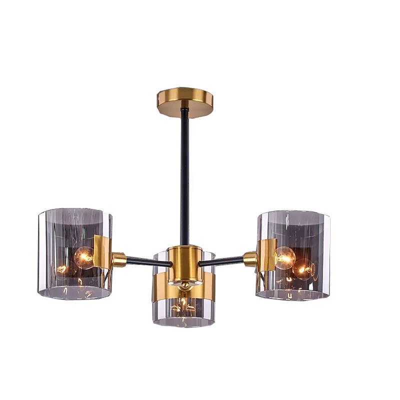 

New Nordic Postmodern Minimalist Glass Chandelier Creative Personality Living Room Bedroom Designer Light Luxury Lamps