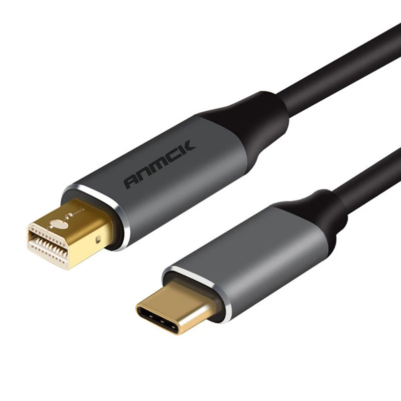 Typec USB3.1 для MiniDP male 4K60HZ корпус из алюминиевого сплава позолоченный кабель адаптер